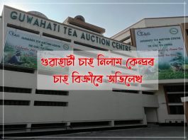 গুৱাহাটী চাহ নিলাম কেন্দ্ৰৰ চাহ বিক্ৰীৰে অভিলেখ